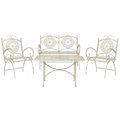 Safavieh Sophie 4 Piece Set Chair- Antique White PAT5001A